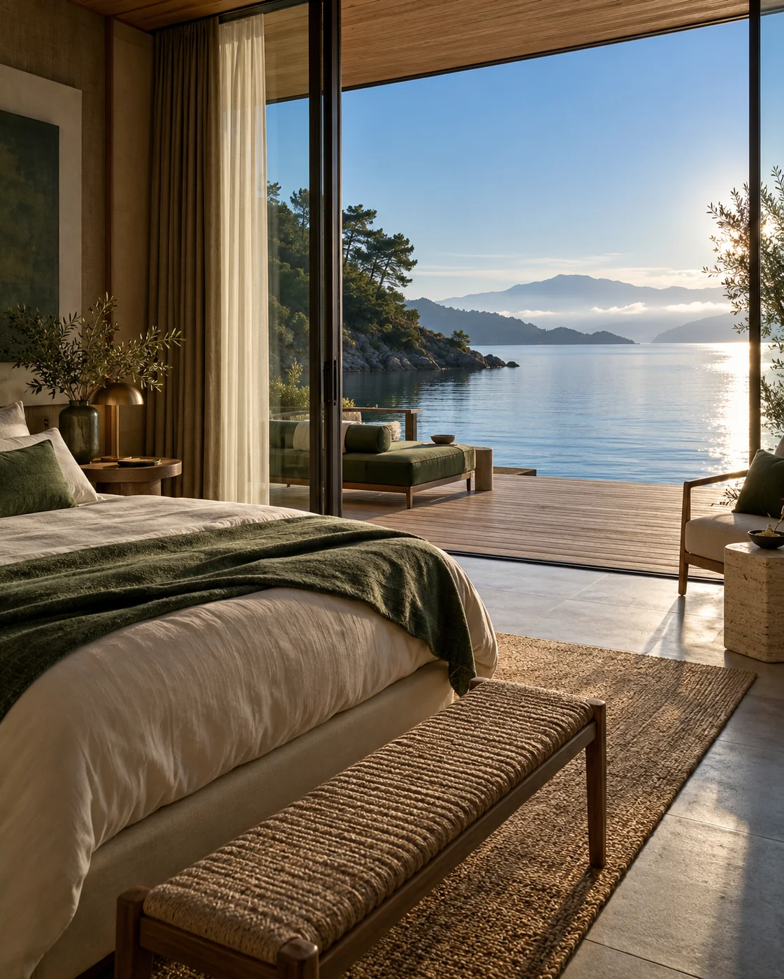 Waterfront rooms